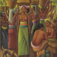 Miguel Covarrubias Offering Of Fruits For The Temple 1932