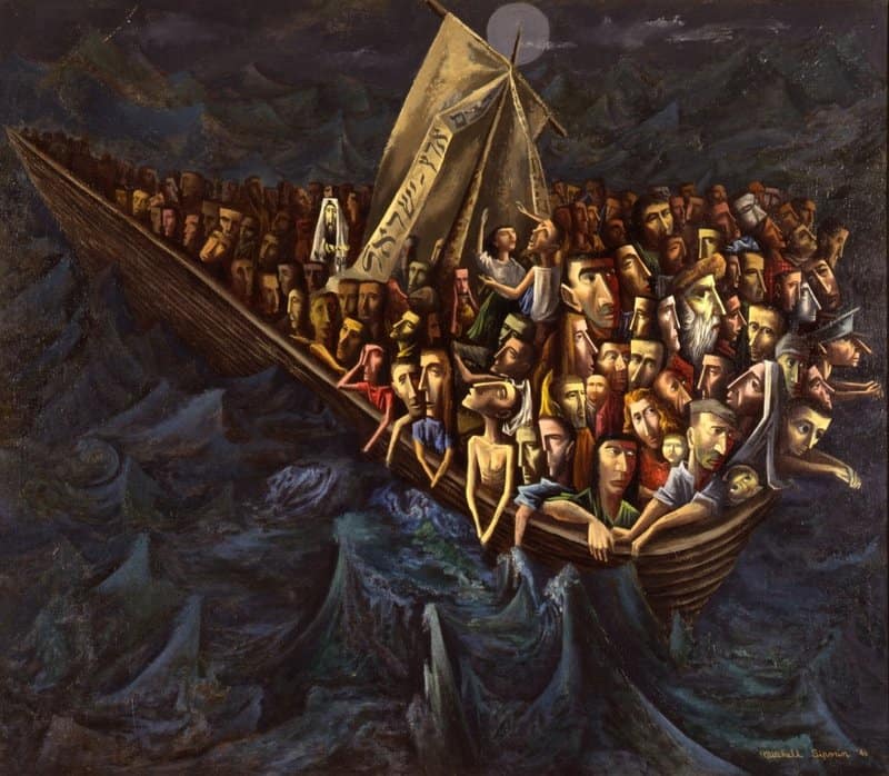 Mitchell Siporin Endless Voyage - Endlose Reise - 1946 museum quality