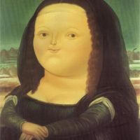 Botero - Mona Lisa By Fernando Botero artwork on canvas
