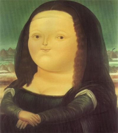art oil painting reproduction of  Botero - Mona Lisa By Fernando Botero museum quality handmade