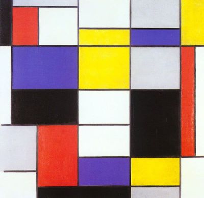 art oil painting reproduction of  Mondrian Composition A 1923 museum quality handmade