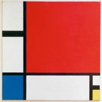 Mondrian Composition Ii In Red Blue And Yellow