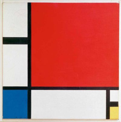 art oil painting reproduction of  Mondrian Composition Ii In Red Blue And Yellow museum quality handmade