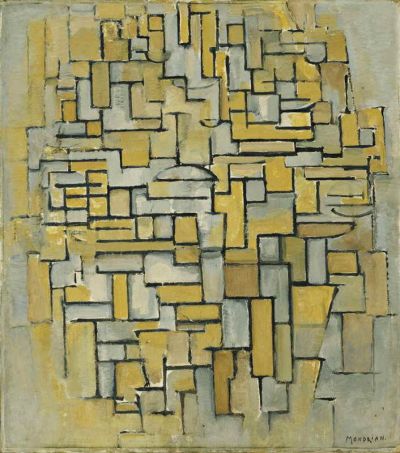 art oil painting reproduction of  Mondrian Composition In Brown And Grey museum quality handmade