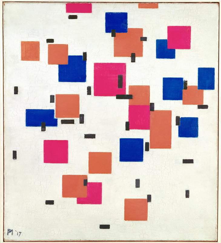 Mondrian Composition In Color A museum quality
