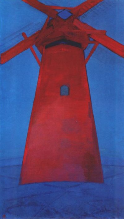 art oil painting reproduction of  Mondrian The Red Mill museum quality handmade