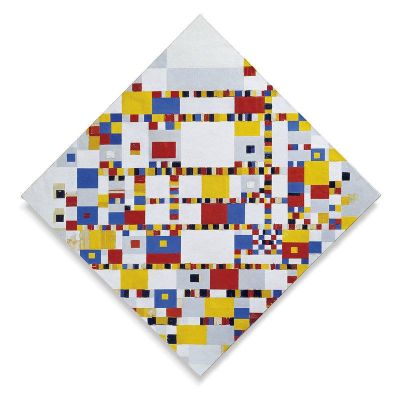 art oil painting reproduction of  Mondrian Victory Boogie Woogie 127x127 museum quality handmade