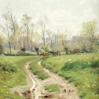 Monsted Peder A Country Lane 1899