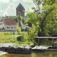 Monsted Peder A Summer Day In Lyngby 1886