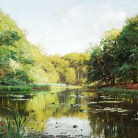 Monsted Peder A Summer Lake 1889
