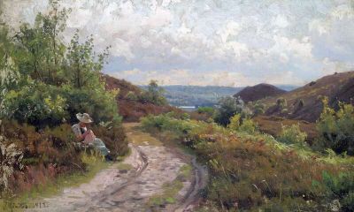 art oil painting reproduction of  Monsted Peder A Summer S Day museum quality handmade
