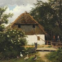 Monsted Peder A Summer S Day At The Watermill 1881