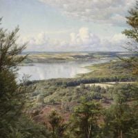 Monsted Peder A View From Hans Christian Andersen S Bank Himmelbjergit Denmark 1927