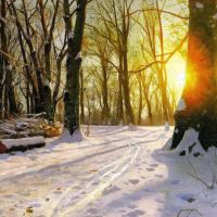Monsted Peder A Winter Day In Charlottenlund 1918