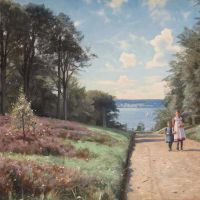Monsted Peder An Afternoon Stroll 1927