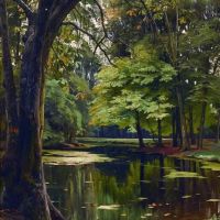 Monsted Peder Autumn Day In The Forest 1889