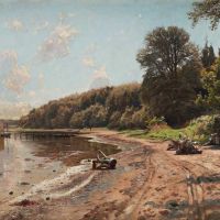 Monsted Peder Coastal Landscape Fano Denmark 1915 1