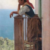 Monsted Peder Daydreaming Capri 1884