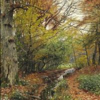 Monsted Peder Early Autumn Day In The Forest