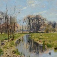 Monsted Peder Early Spring Day At Helleb K