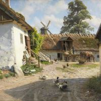 Monsted Peder Gaardinterior Fra Blaab K Vandmolle 1921