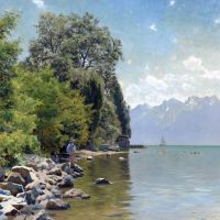 Monsted Peder Lac Leman Switzerland 1887