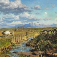 Monsted Peder Landscape From The Roman Campagna