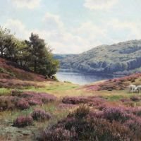 Monsted Peder Landscape With Grazing Sheep By Thorso 192