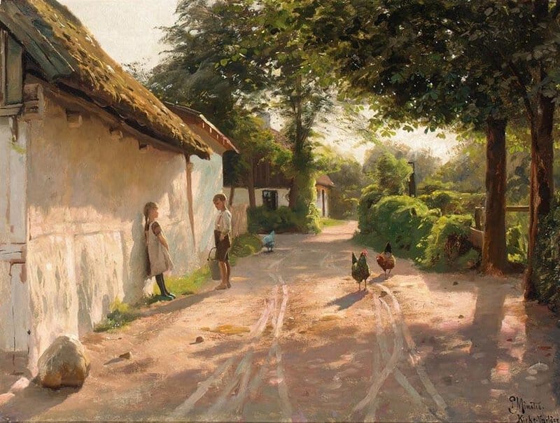 Monsted Peder Outside The Cottage museum quality
