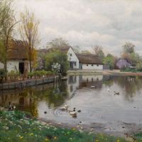 Monsted Peder Pond In Herstedvester Denmark 1923