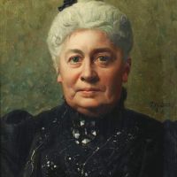 Monsted Peder Portait Of The Artist S Cousin Mrs. Mogelvang