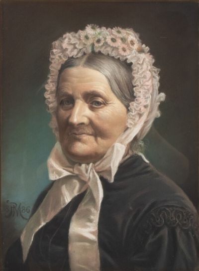 art oil painting reproduction of  Monsted Peder Portrait Of A Lady 1886 museum quality handmade