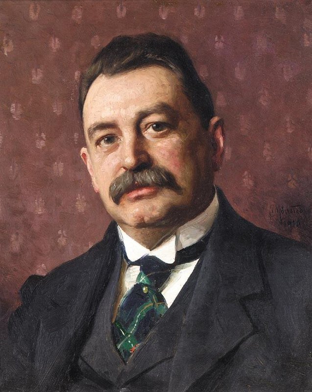 Monsted Peder Portrait Of Anders Zorn 1910 museum quality