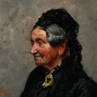 Monsted Peder Portrait Of Elderly Woman 1902
