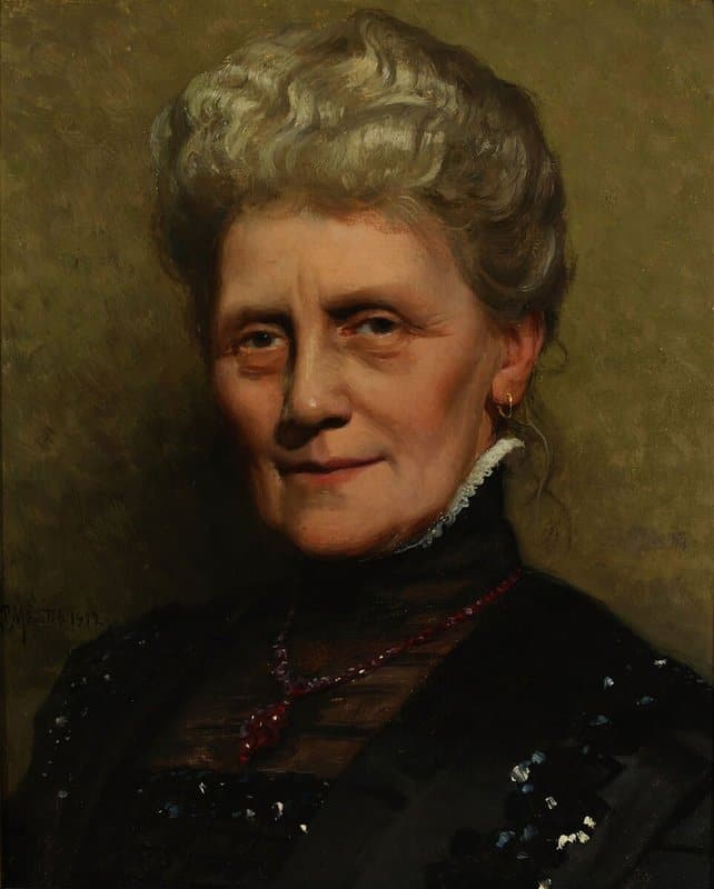 Monsted Peder Portrait Of Julie Augusta Elisabeth Dilleben Nee Winther museum quality