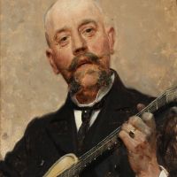 Monsted Peder Portrait Of The Painter Frederik Winther 1853 1916 Friend Of The Artist 1904