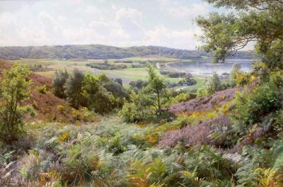 art oil painting reproduction of  Monsted Peder Sokilde 1930 museum quality handmade