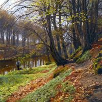 Monsted Peder Spring Landscape At Soby 1912
