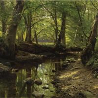 Monsted Peder Stream Through The Woods
