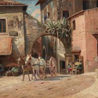 Monsted Peder Street Scene From Tivoli 1928