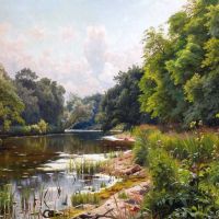 Monsted Peder Summer Day By The River 1910