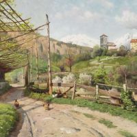 Monsted Peder Summer Day In The Mountains At Meran