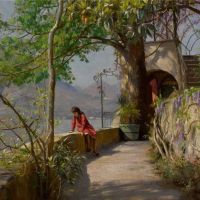 Monsted Peder Summer In Varenna Italy 1921