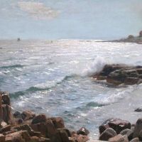 Monsted Peder Sunlight On The Coast Sandvig 1918