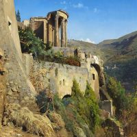 Monsted Peder Temple Of The Sibyl At Tivoli 1884