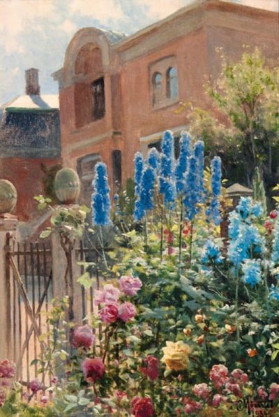 art oil painting reproduction of  Monsted Peder The Artist S Villa museum quality handmade