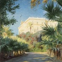 Monsted Peder The Royal Palace As Seen From The Royal Garden Athens Greece 1893