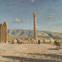 Monsted Peder The Temple Of Zeus In Athens 1894