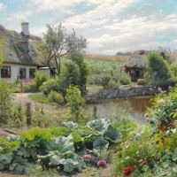 Monsted Peder The Village Pond In Langemark. Samso 1932