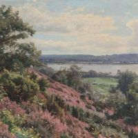 Monsted Peder Udsigt Over Knudso Fra Torring Lyngbakker 1929